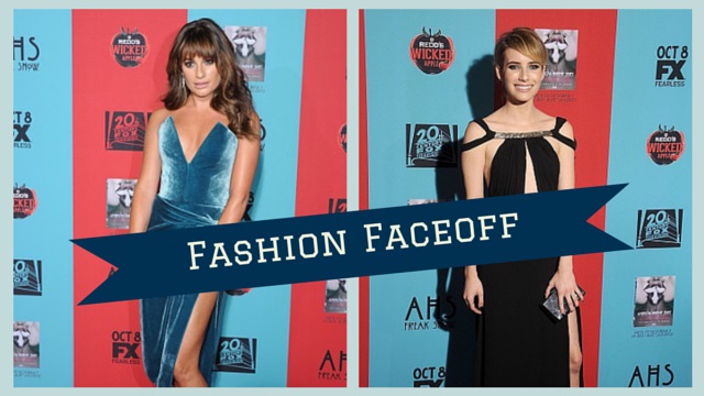 fashion faceoff lea michele emma roberts