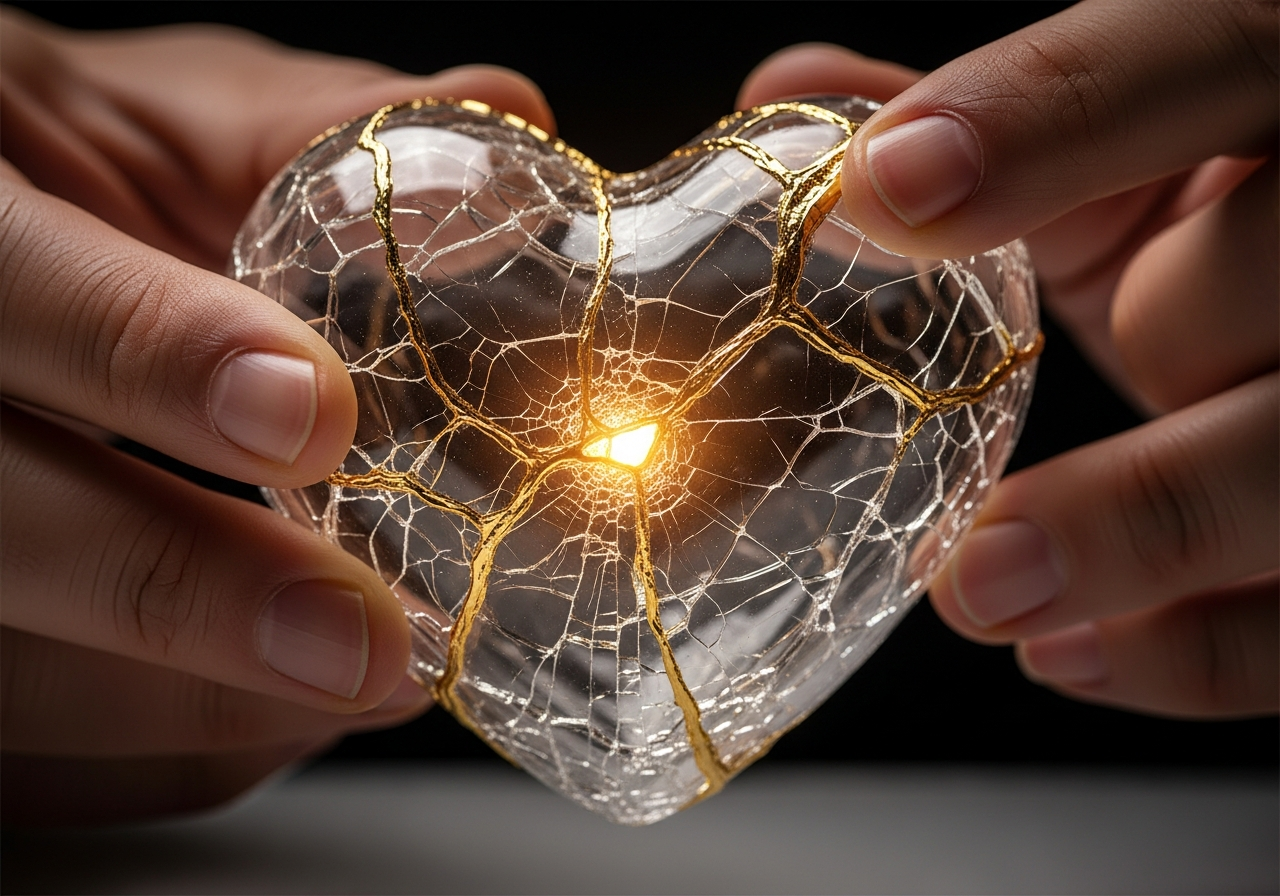 Symbolic representation of healing from crush addiction
